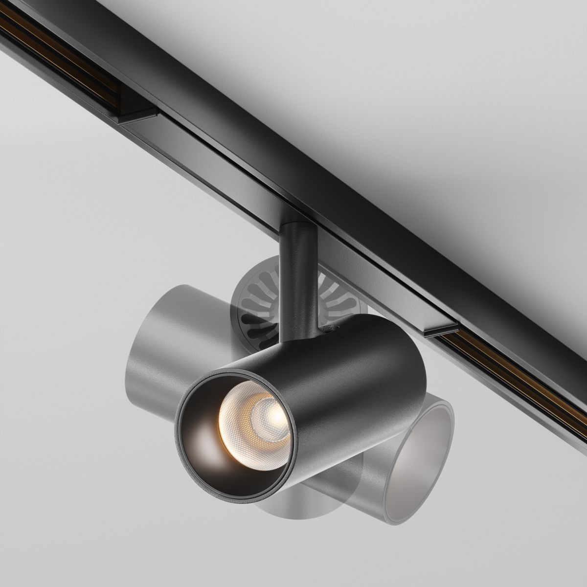 Трековый магнитный светильник Maytoni Technical Focus Led Exility X TR243-4-5WTW-DSZ-B