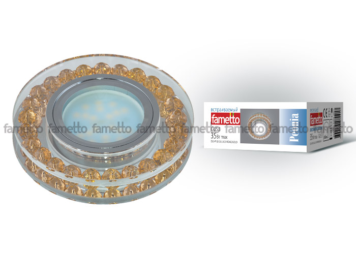 Встраиваемый светильник Fametto Peonia DLS-P102 GU5.3 CHROME/GOLD 09985