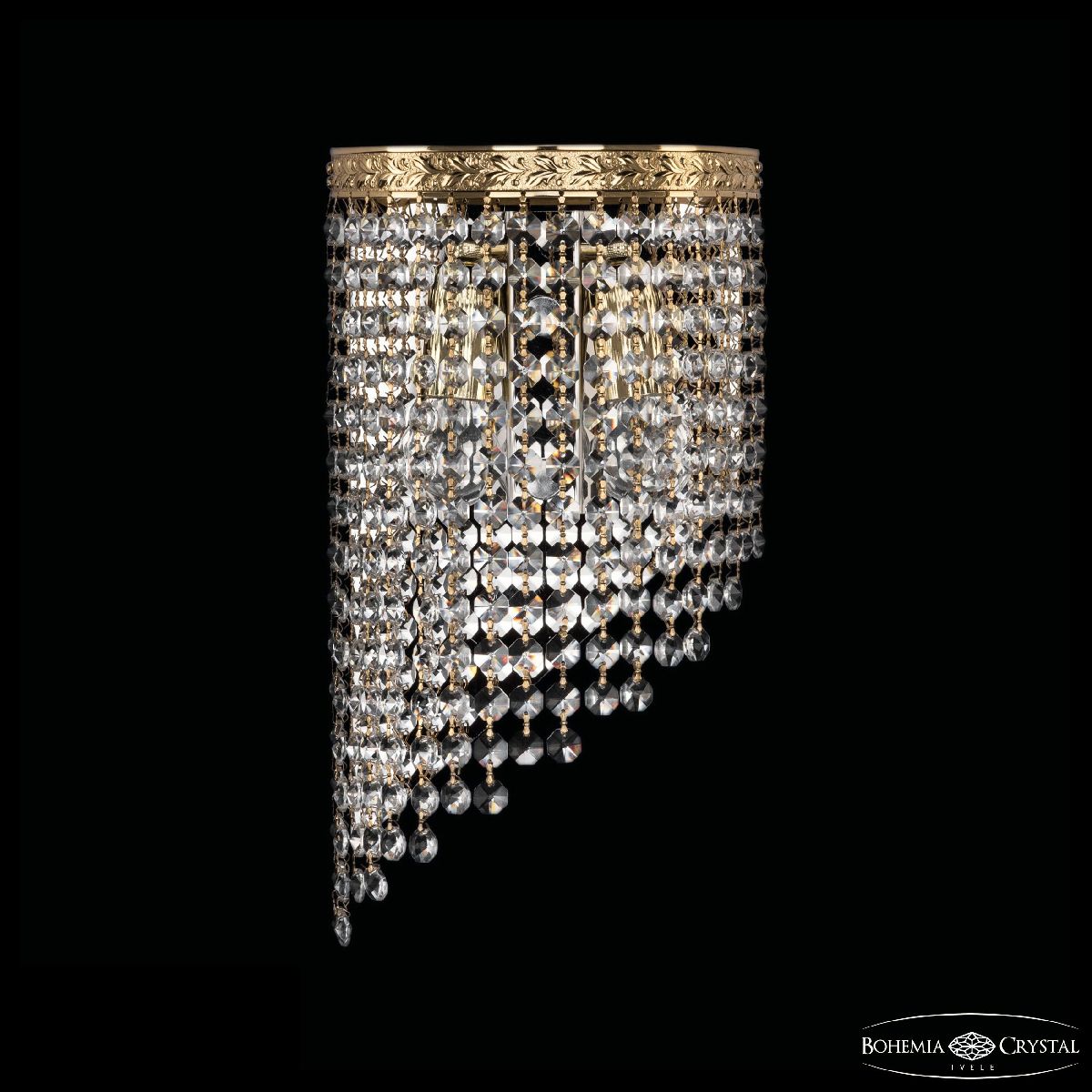 Настенный светильник Bohemia Ivele Crystal 83401BL/18IV-34 G R