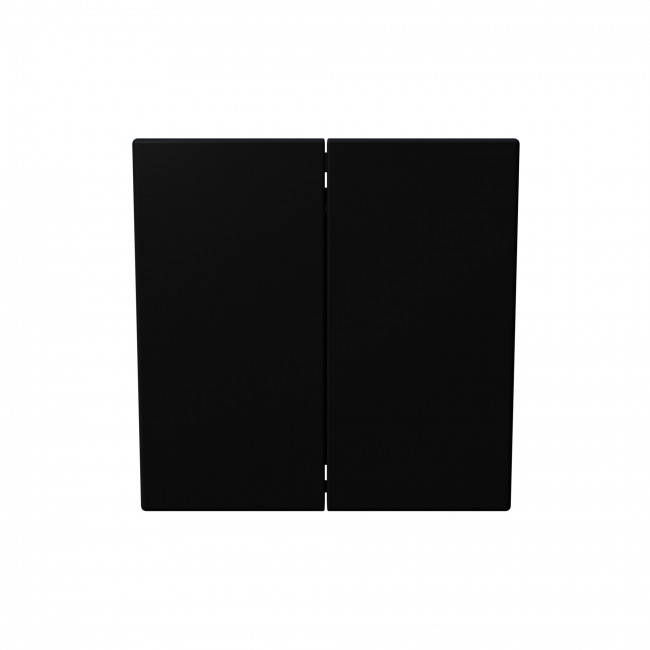 Выключатель двухклавишный 10A 250V с накладкой (soft touch) Jasmart FD3023PBM