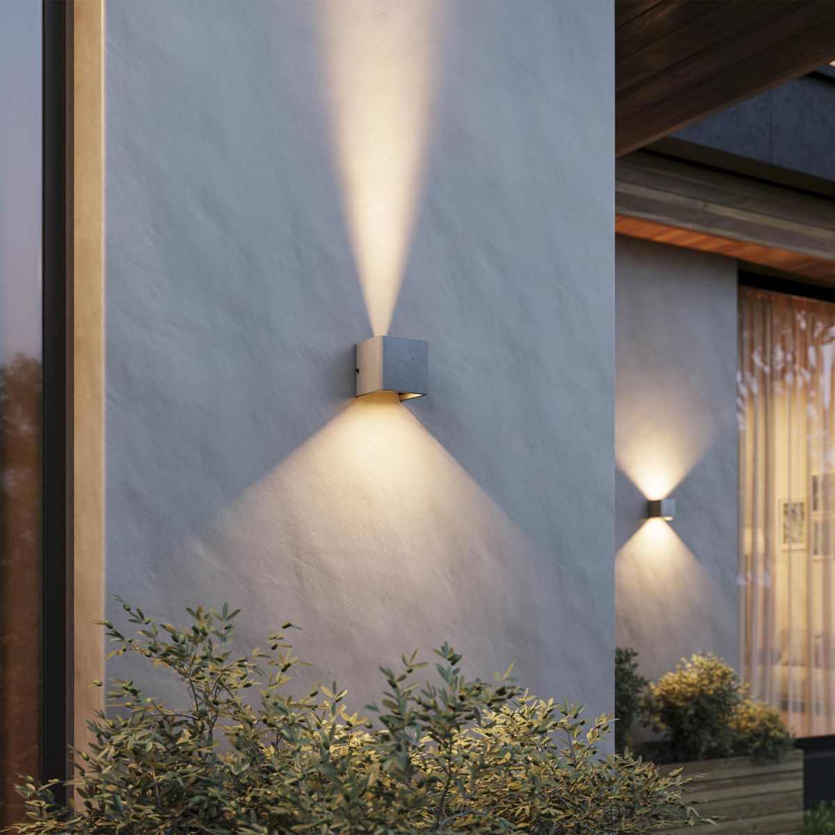 Уличный настенный светильник Arlight LGD-PERAN-WALL-S120x120-6W Warm3000 (BK, 0-80 deg, 230V) (IP65 Бетон) 051748