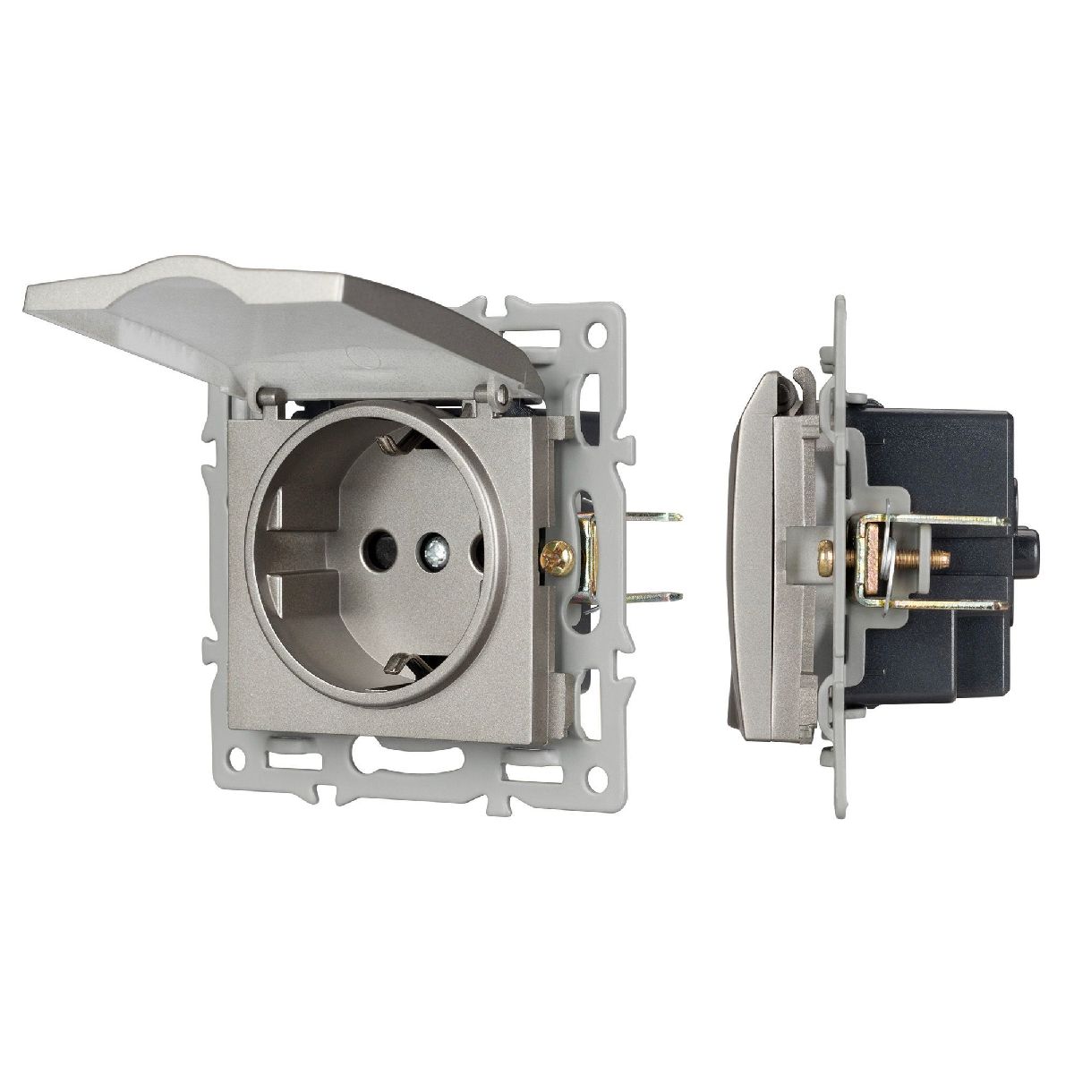 Механизм розетки влагозащищенный Arlight SCT-MCP-PL-GR (250V, 16A) 043747