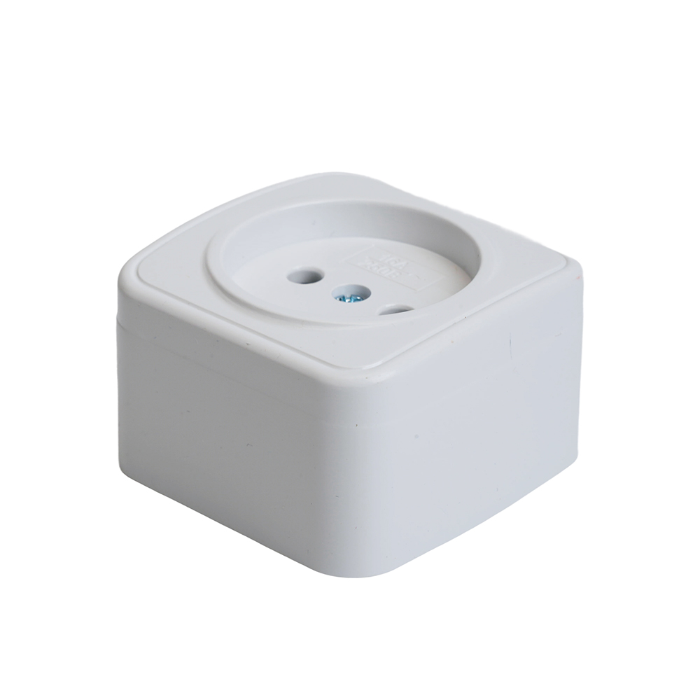 Розетка накладная 1-местная Stekker Basic PST10-501-20 50074