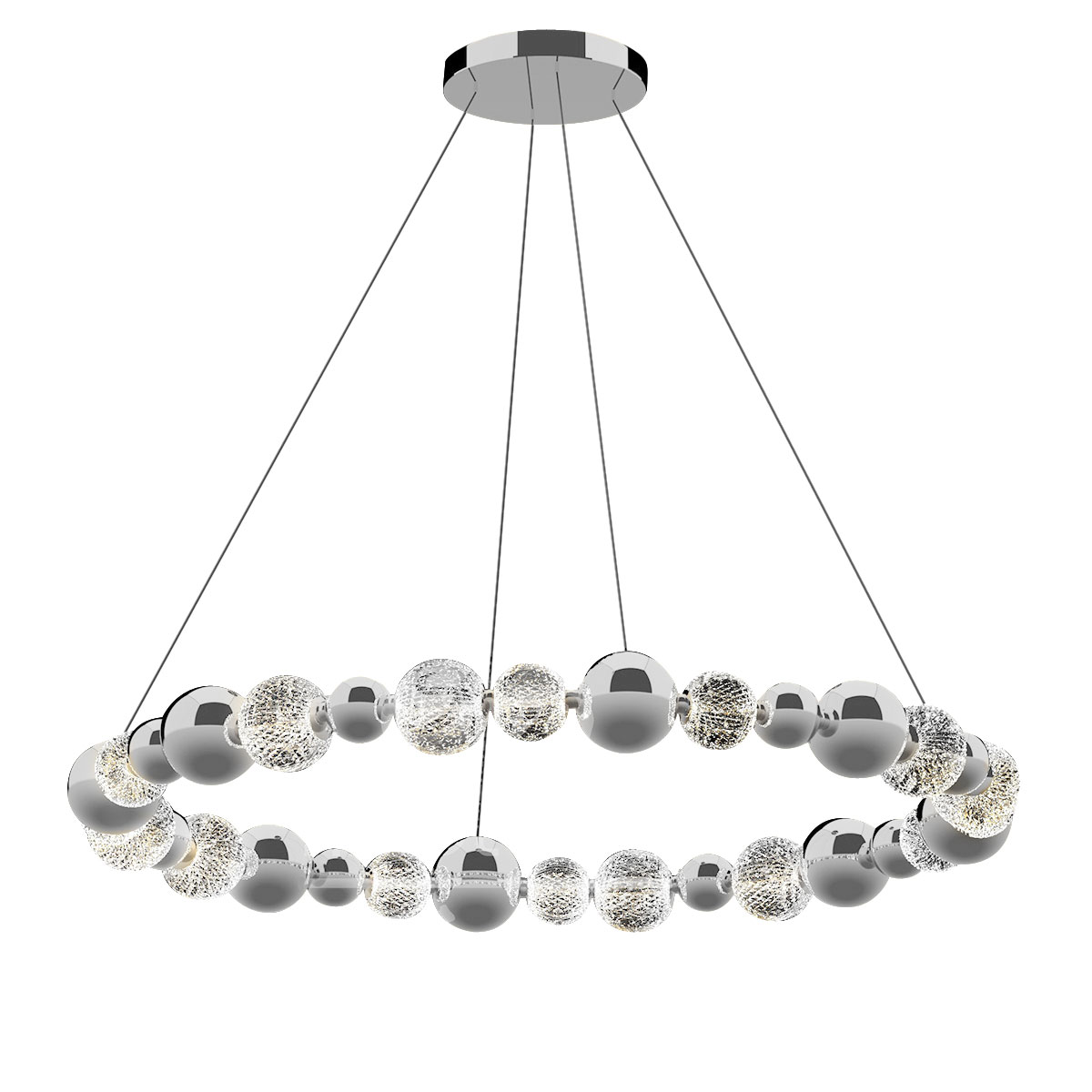 Подвесной светильник DeLight Collection Elliot Diamante MD21001002-1F chrome