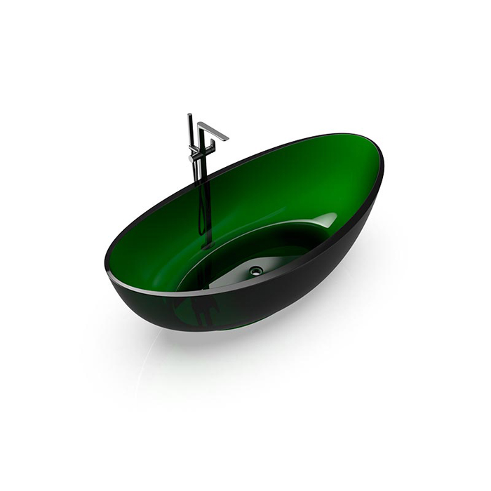 Knief Oval Shape Ванна отдельностоящая 180х93x56см., из полимерного материала, цвет: Malachit # 090