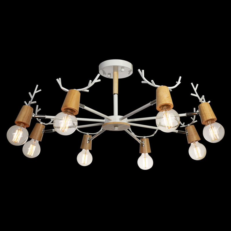 Люстра на штанге Loft IT Sven 10024/8 White