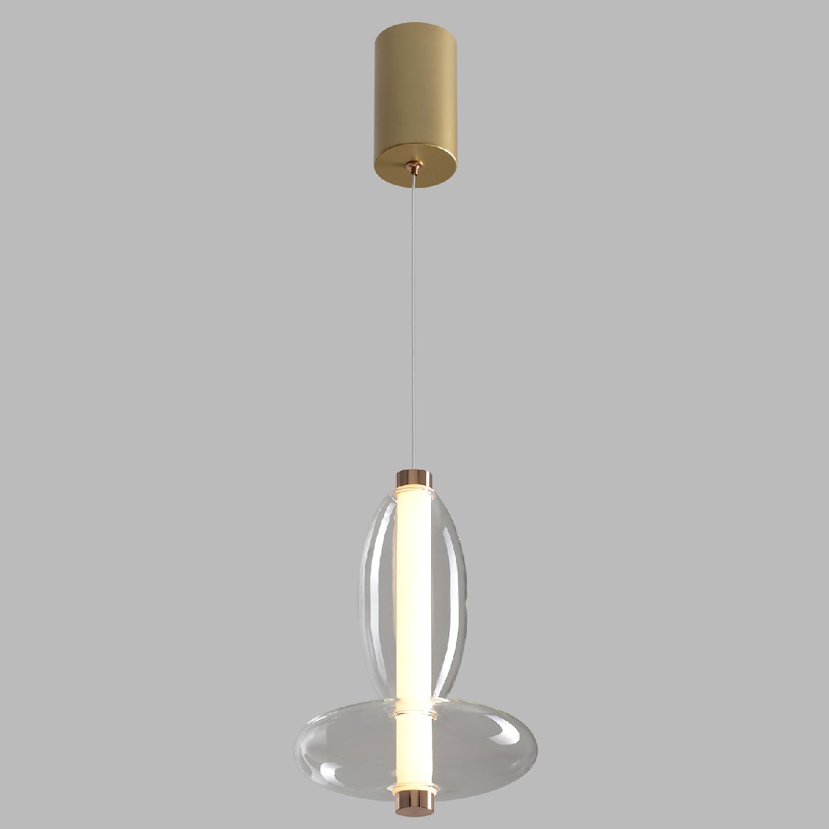 Подвесной светильник Crystal Lux QUASAR SP7W LED TRANSPARENT
