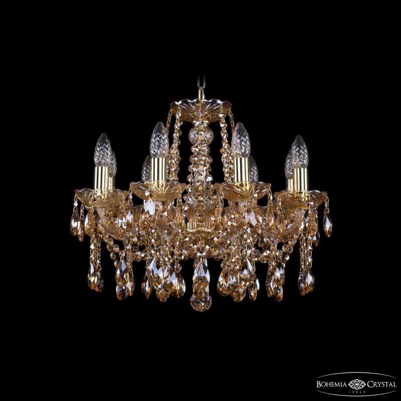 Подвесная люстра Bohemia Ivele Crystal 1413/8/165 G M721