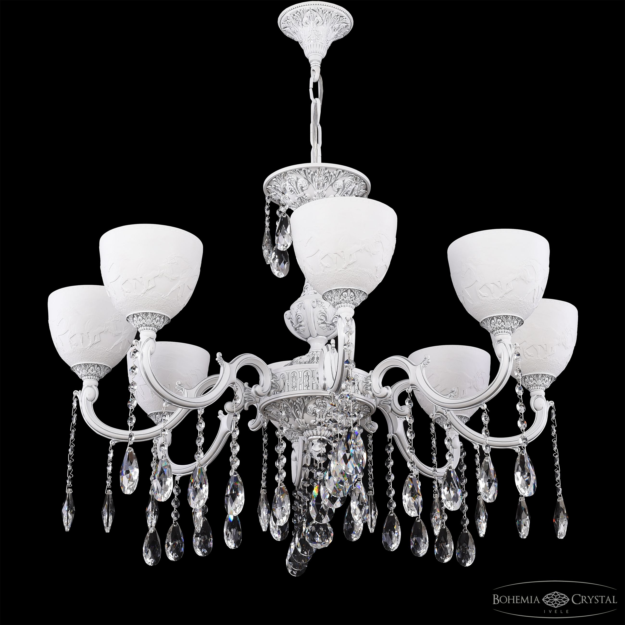 Подвесная люстра Bohemia Ivele Crystal AL78101/8/250 A WMN P1 U Horse