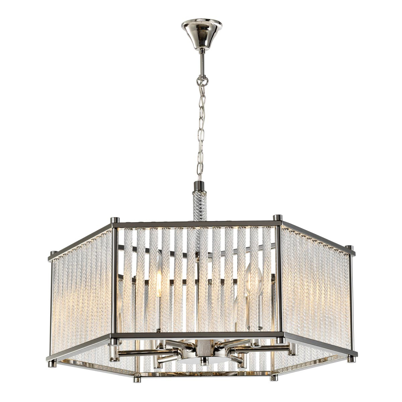 Подвесная люстра iLamp Rich P9509-6 Nickel