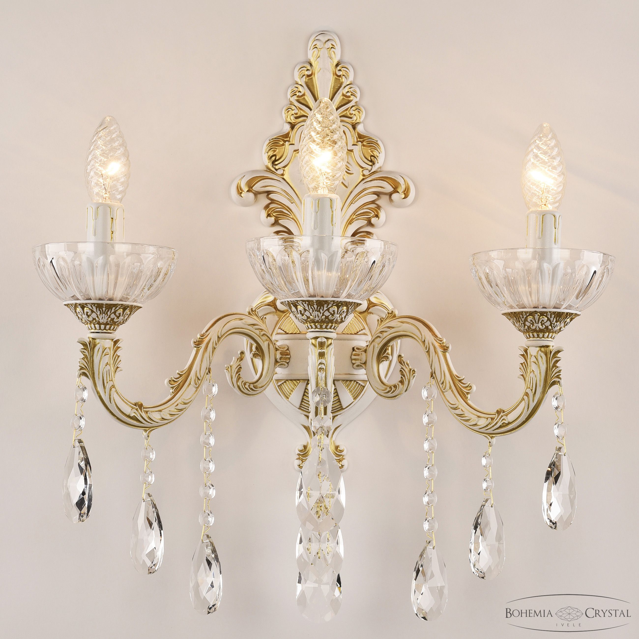 Бра Bohemia Ivele Crystal AL7901B15/3/175 B WMG P Clear/M-1H