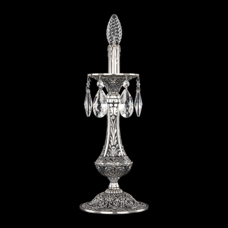 Настольная лампа Bohemia Ivele Crystal Florence 71100L/1-37 NB
