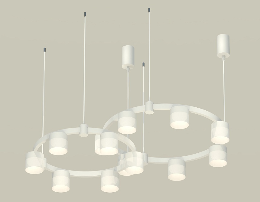 Комплект подвесного светильника Ambrella Light Techno Ring XR92081002 (A9208x2, C9236, C9231, N8402)