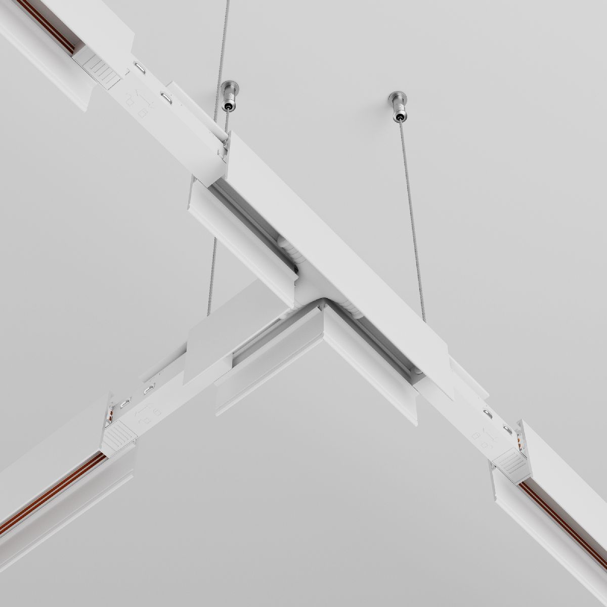 Коннектор питания Т-образный Maytoni Magnetic track system Exility TRA034CWT-42W