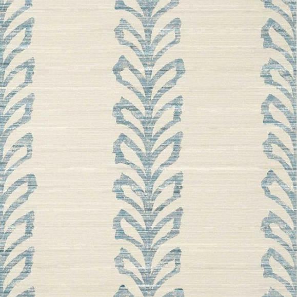 Обои Thibaut TWW10900 Evia Blue and Off White