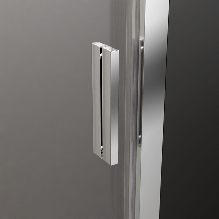 Radaway Alienta D Душевое ограждение 80x100см, стекло прозрачное, покрытие Easy Clean, профиль: хром