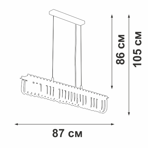 Подвесная люстра Vitaluce V5896-9/7S