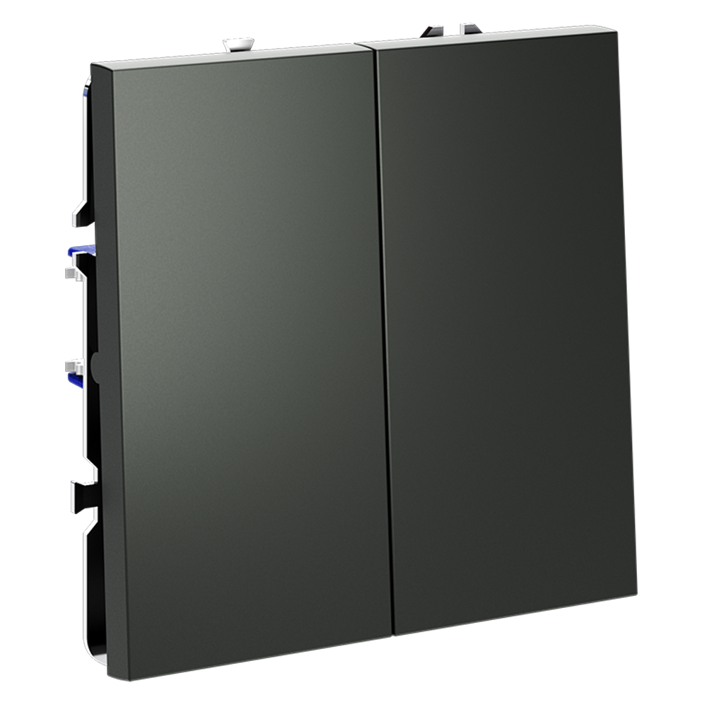 Выключатель двухклавишный Voltum S70 VLS020106