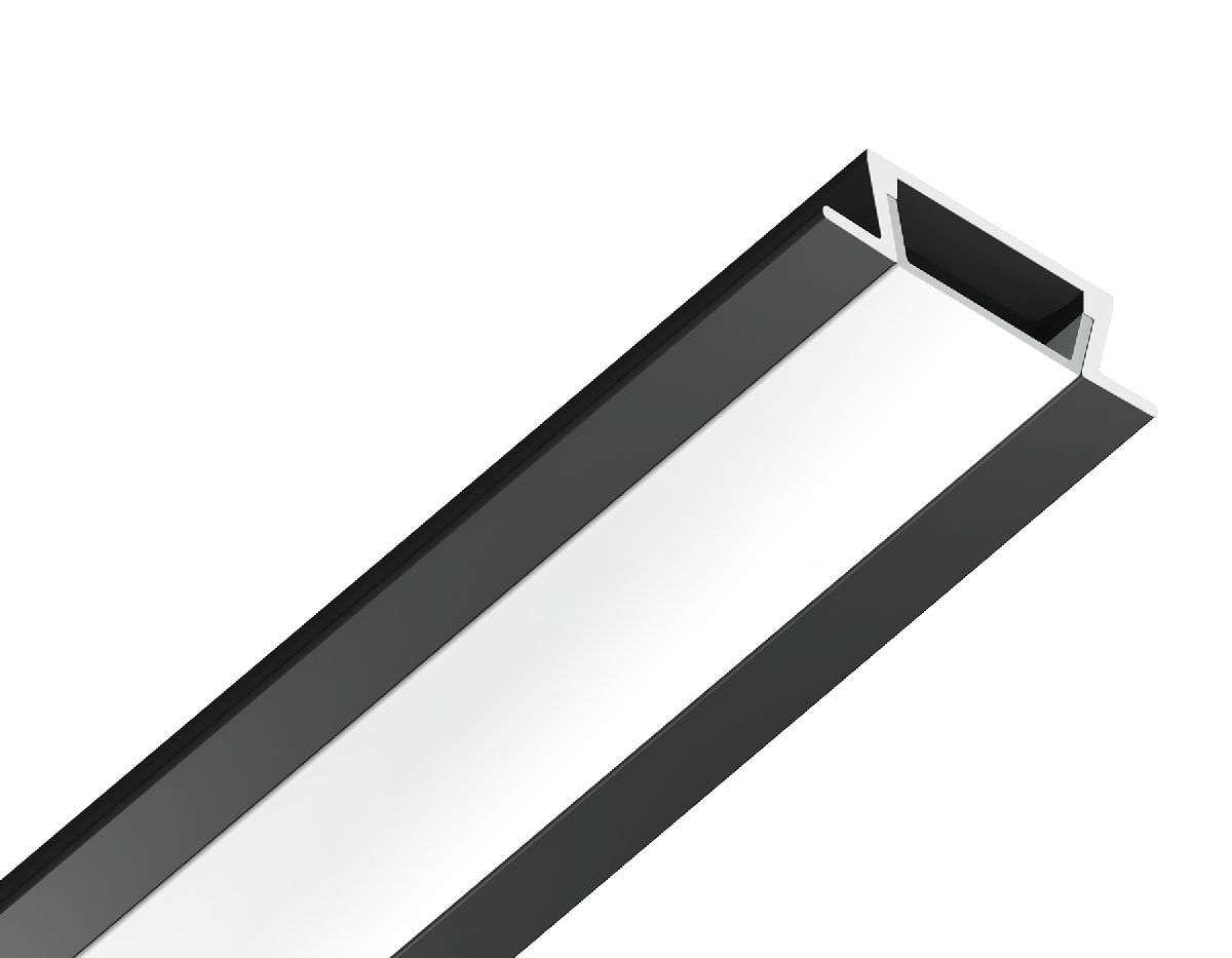 Алюминиевый встраиваемый профиль Ambrella Light Alum Profile GP1001BK