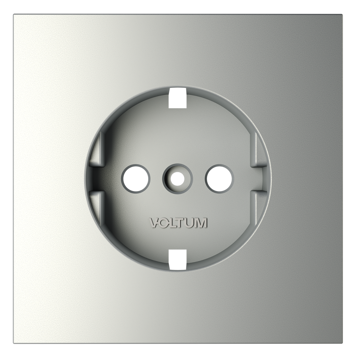 Накладка для розетки с заземлением Voltum S70 (сталь) VLS000605