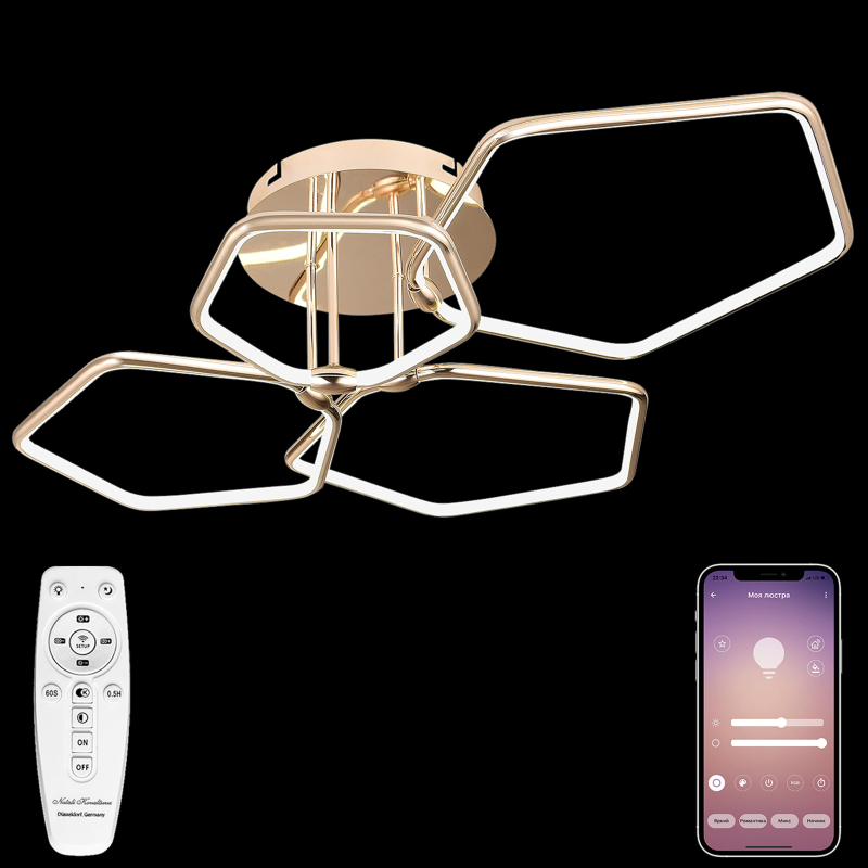Потолочная люстра Natali Kovaltseva Perfekt I HIGH-TECH LED LAMPS 82037