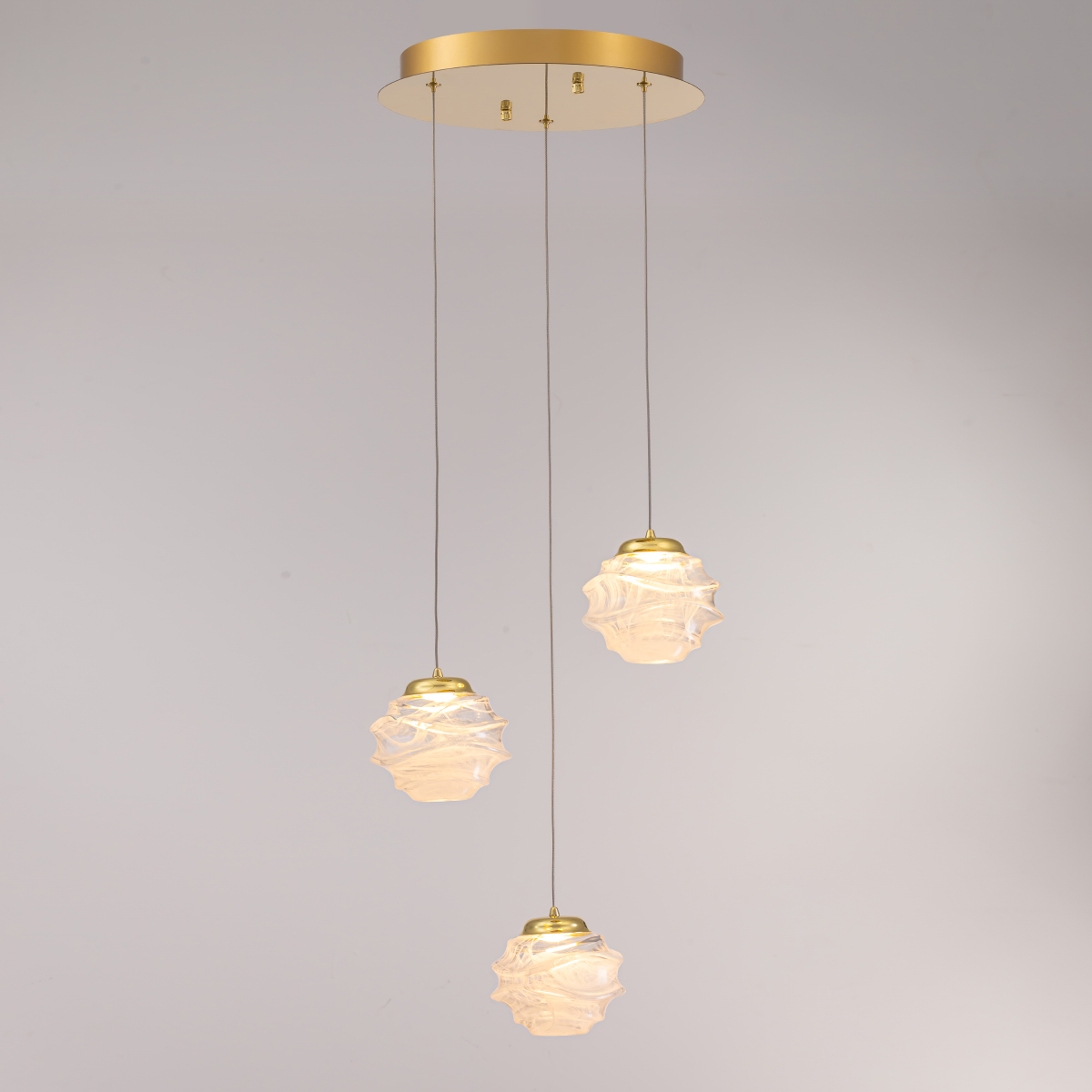 Подвесной светильник Delight Collection MD25030003-3A gold/clear