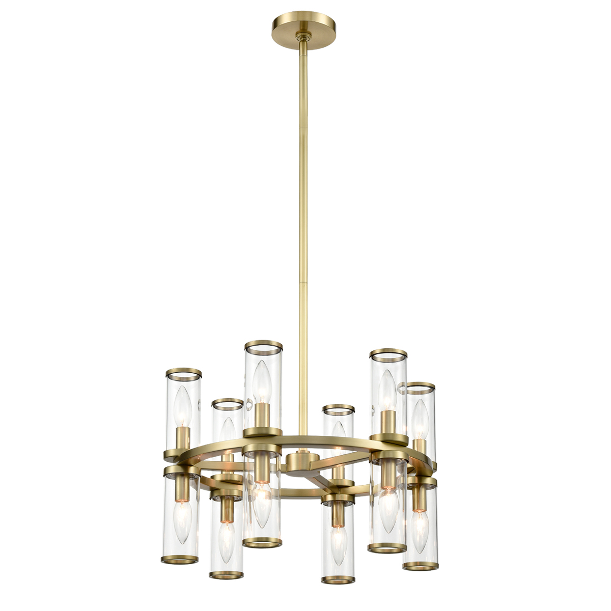 Люстра на штанге Delight Collection MD2061-12B br.brass