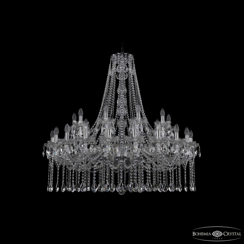 Подвесная люстра Bohemia Ivele Crystal 1413/20+10/400/h-109 Ni