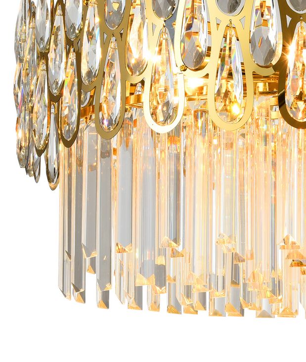 Подвесная люстра Natali Kovaltseva NAVIS 76019/10C GOLD