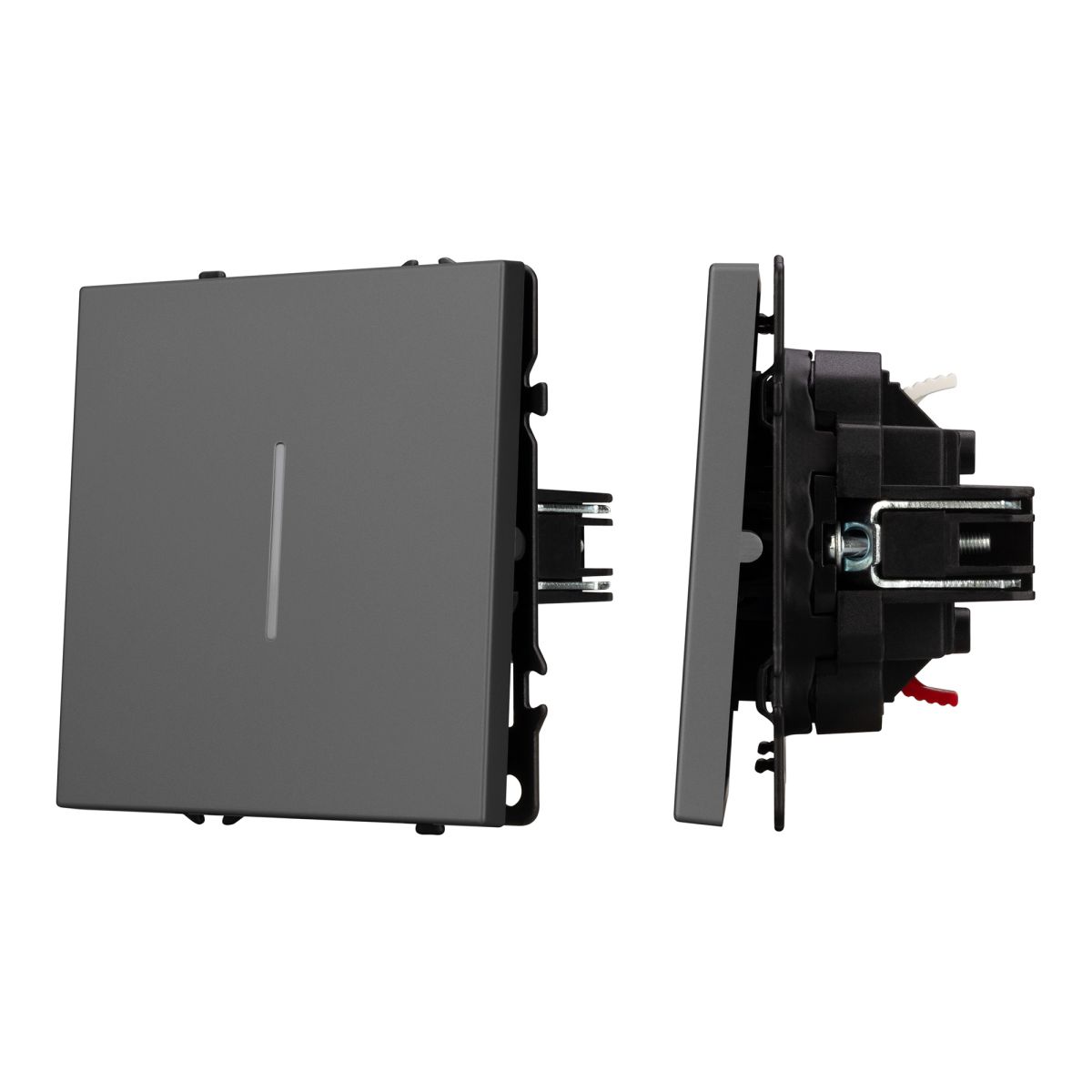 Механизм выключателя одноклавишный непроходной Arlight LED SWT-NOBE-MK01-SFPL-L-GR (230V, 10A) 054260