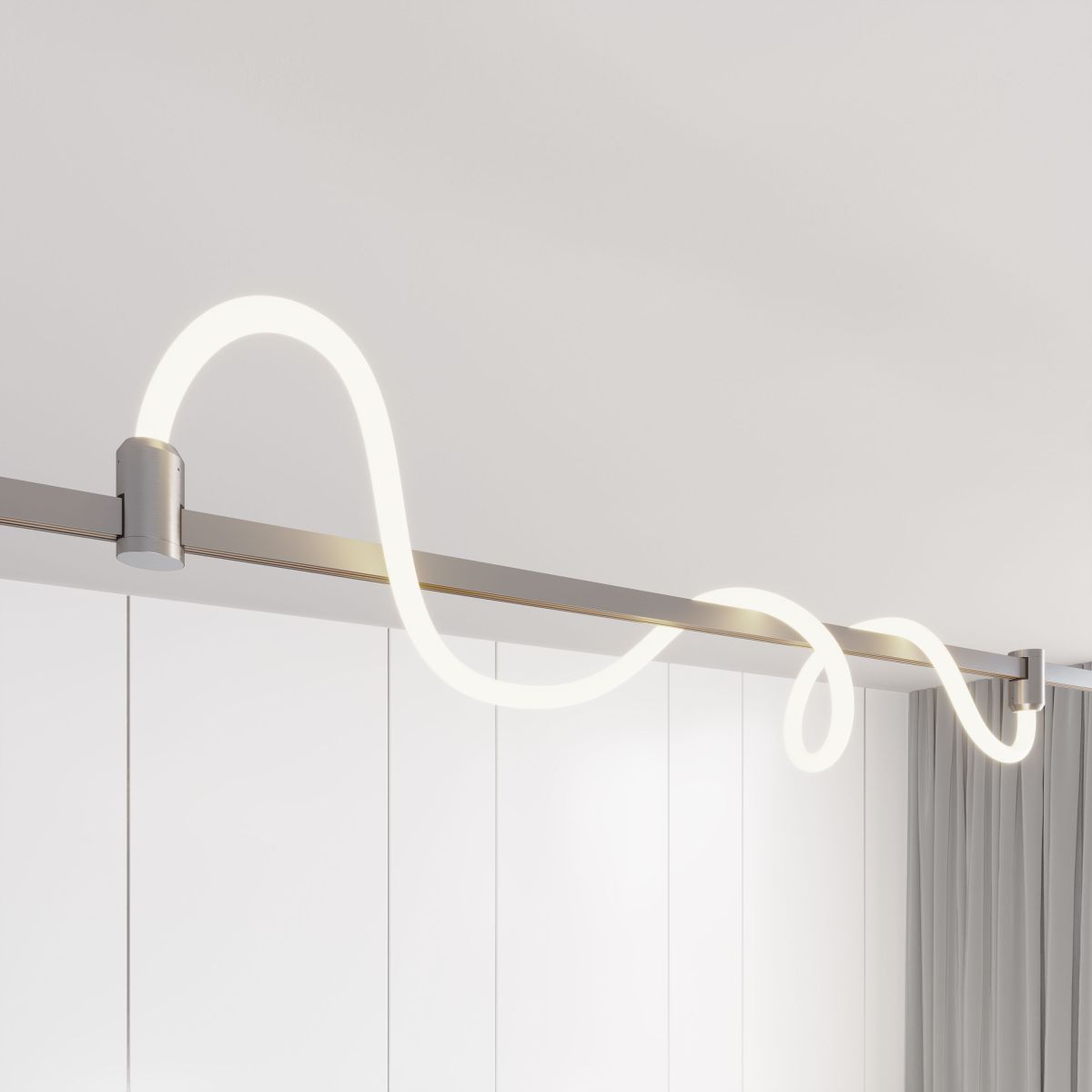 Трековый светильник Arlight ART-APRIORI-TUBE-ELASTIC-R38-L5000-60W Warm3000 (Титан, 360 deg, 48V) (IP20 Металл) 049286(1)