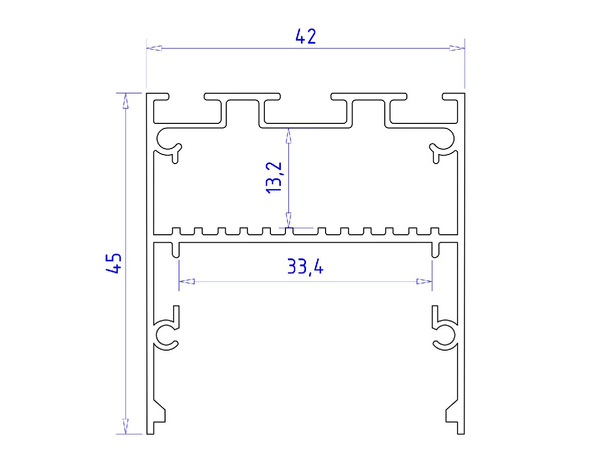 Алюминиевый профиль Ambrella Light Profile System GP3050AL