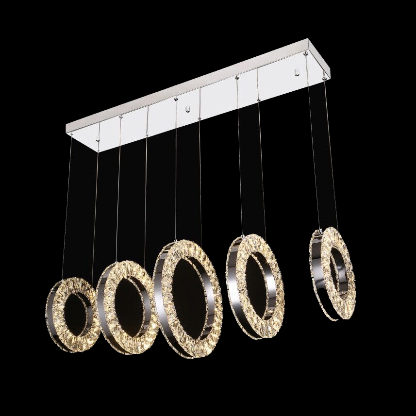 Подвесная люстра iLedex Crystal ice 4460-5 72W CR