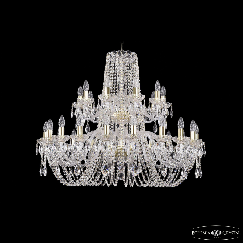 Подвесная люстра Bohemia Ivele Crystal 1402/20+10/360/2d G