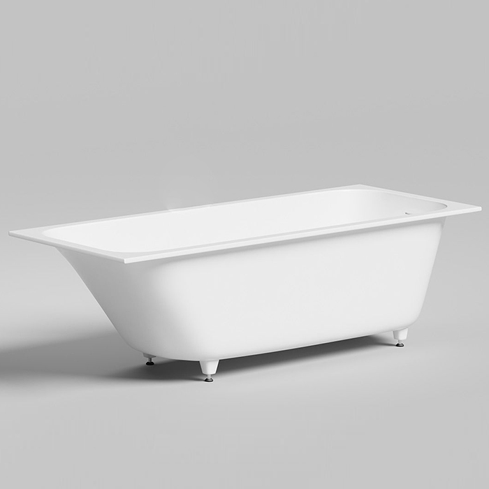 Salini Orlanda Kit Встраиваемая ванна 170х70х60cм, "Up&Down", сифон, щелевой слив-перелив, S-Sense, цвет: белый матовый