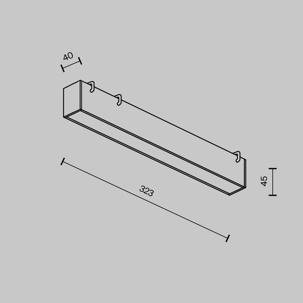 Трековый светильник Maytoni Basis TR129B-12W3K-W