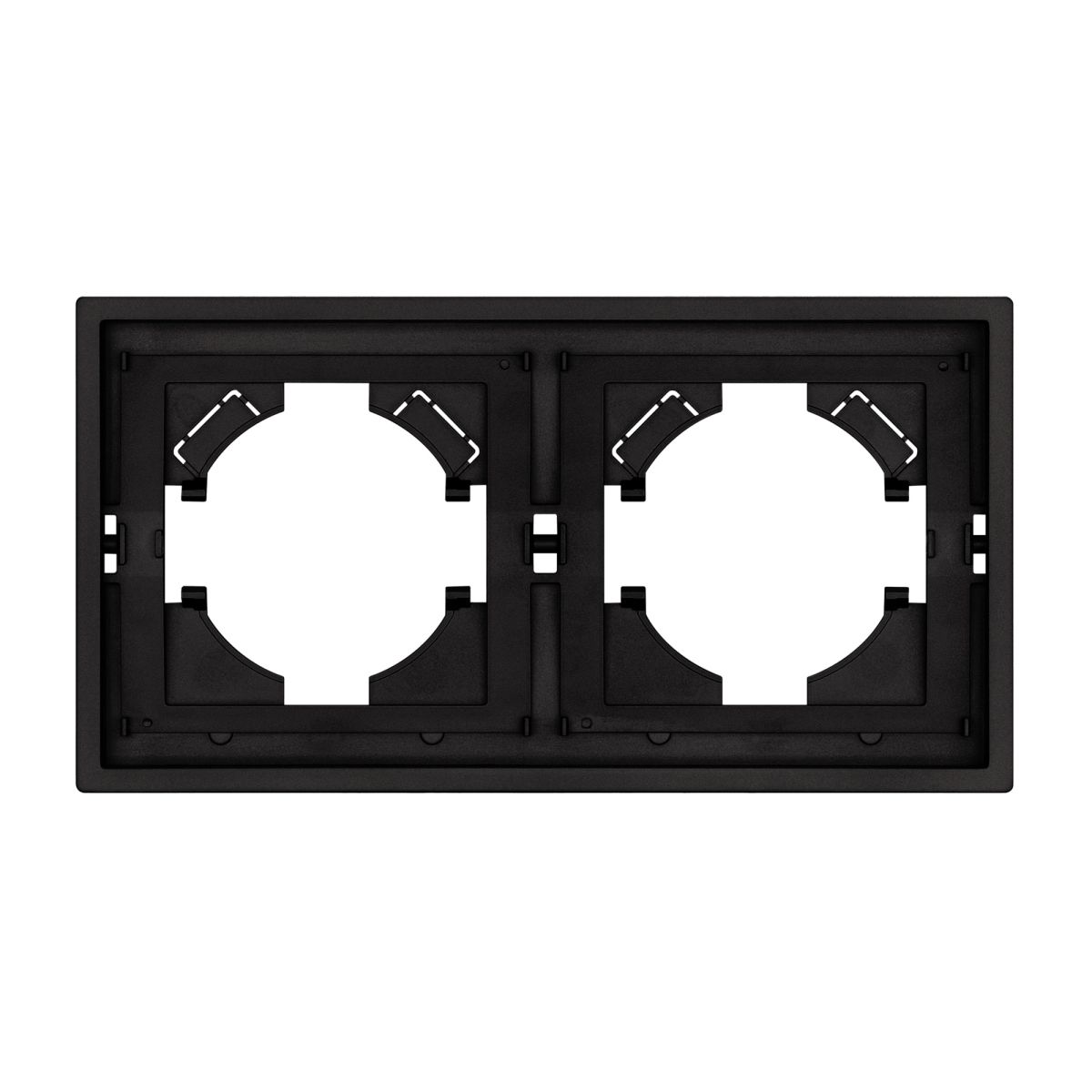 Рамка пластиковая на 2 поста Arlight FRM-TENDO-SFPL-2-BK 054646