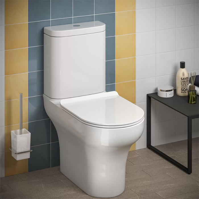 Kerama Marazzi Buongiorno Унитаз моноблок 36x66см, безободковый, цвет: белый глянцевый