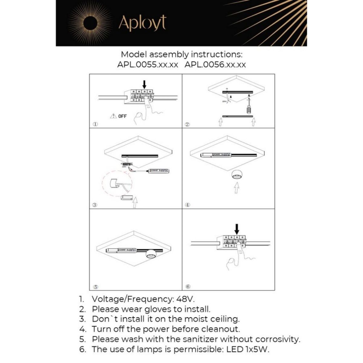 Накладной светильник Aployt Mari APL.0056.09.05