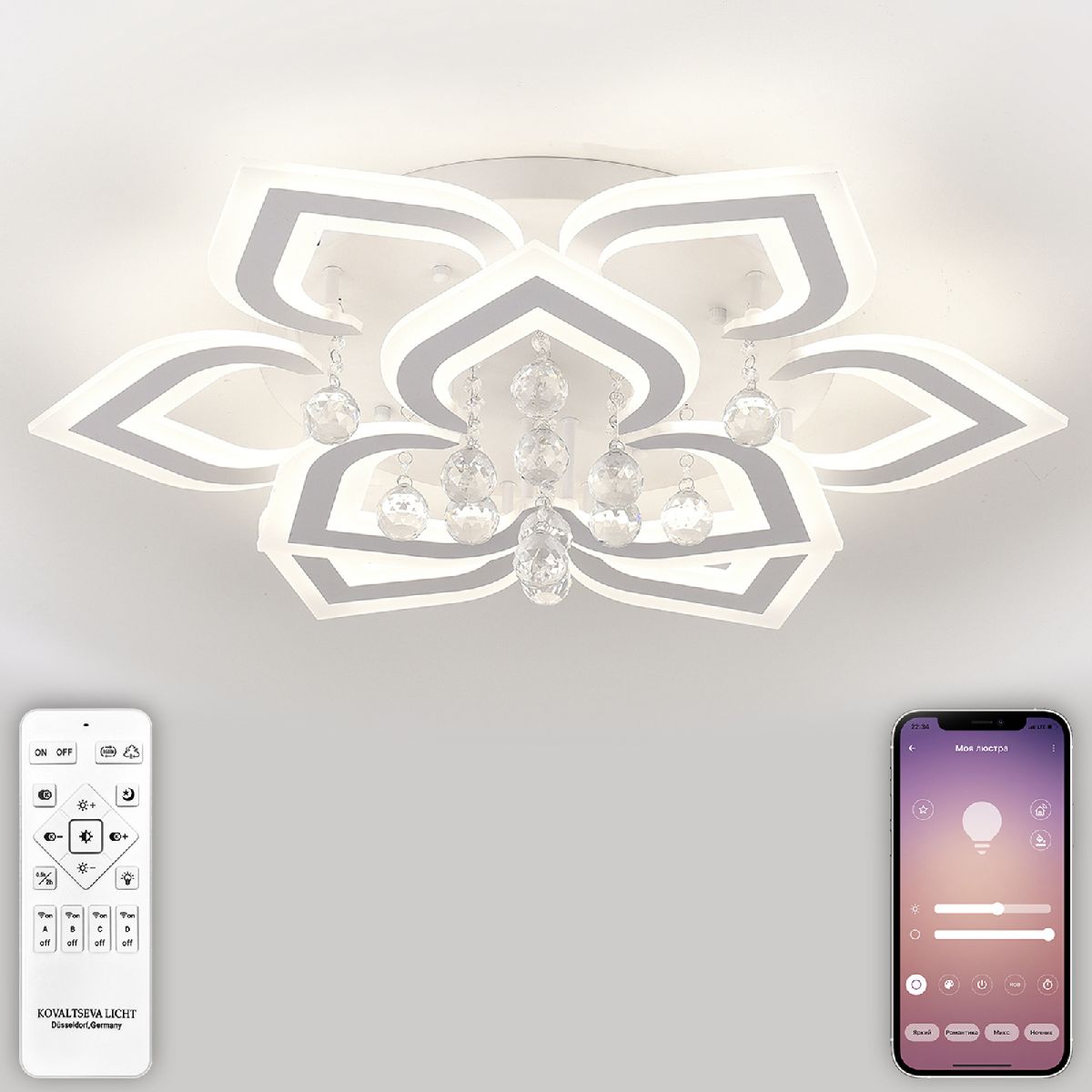 Потолочная люстра Natali Kovaltseva Cascade LED LAMPS 81158