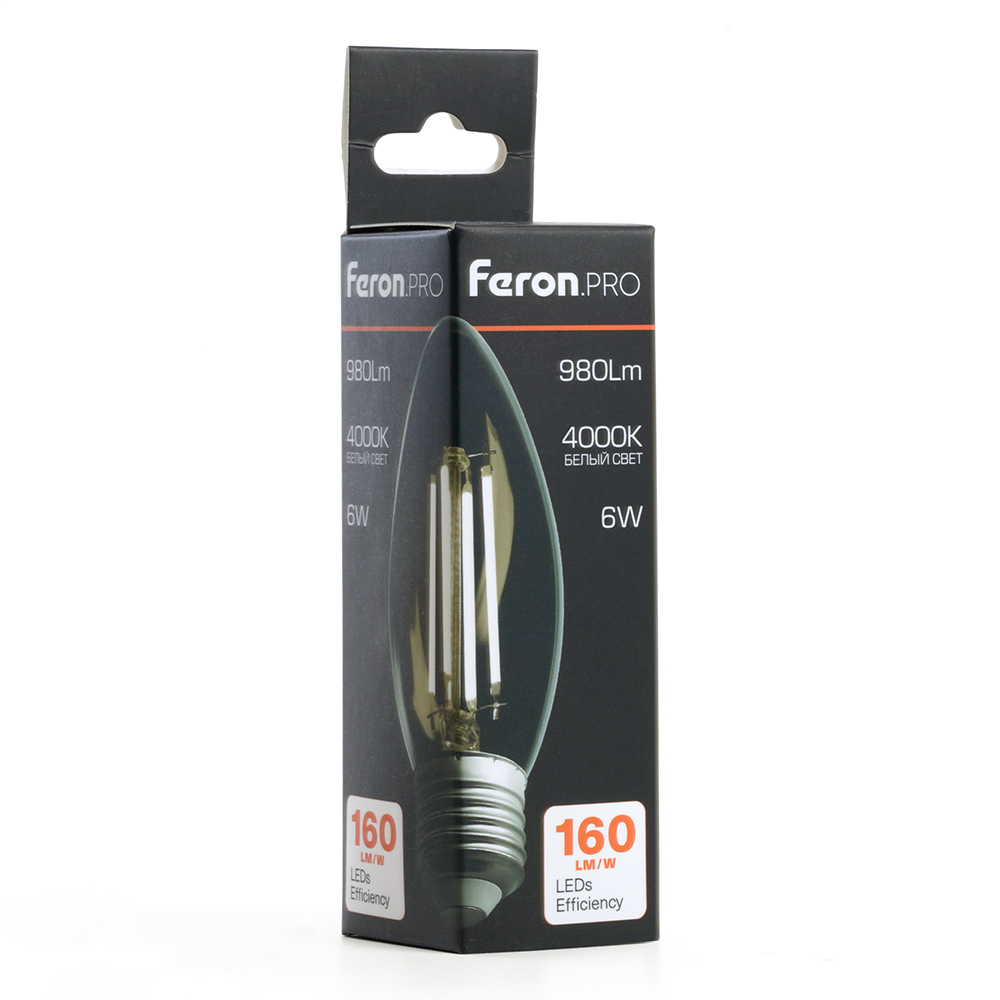 Светодиодная лампа Feron LB-1206 E27 6W 4000K 51239
