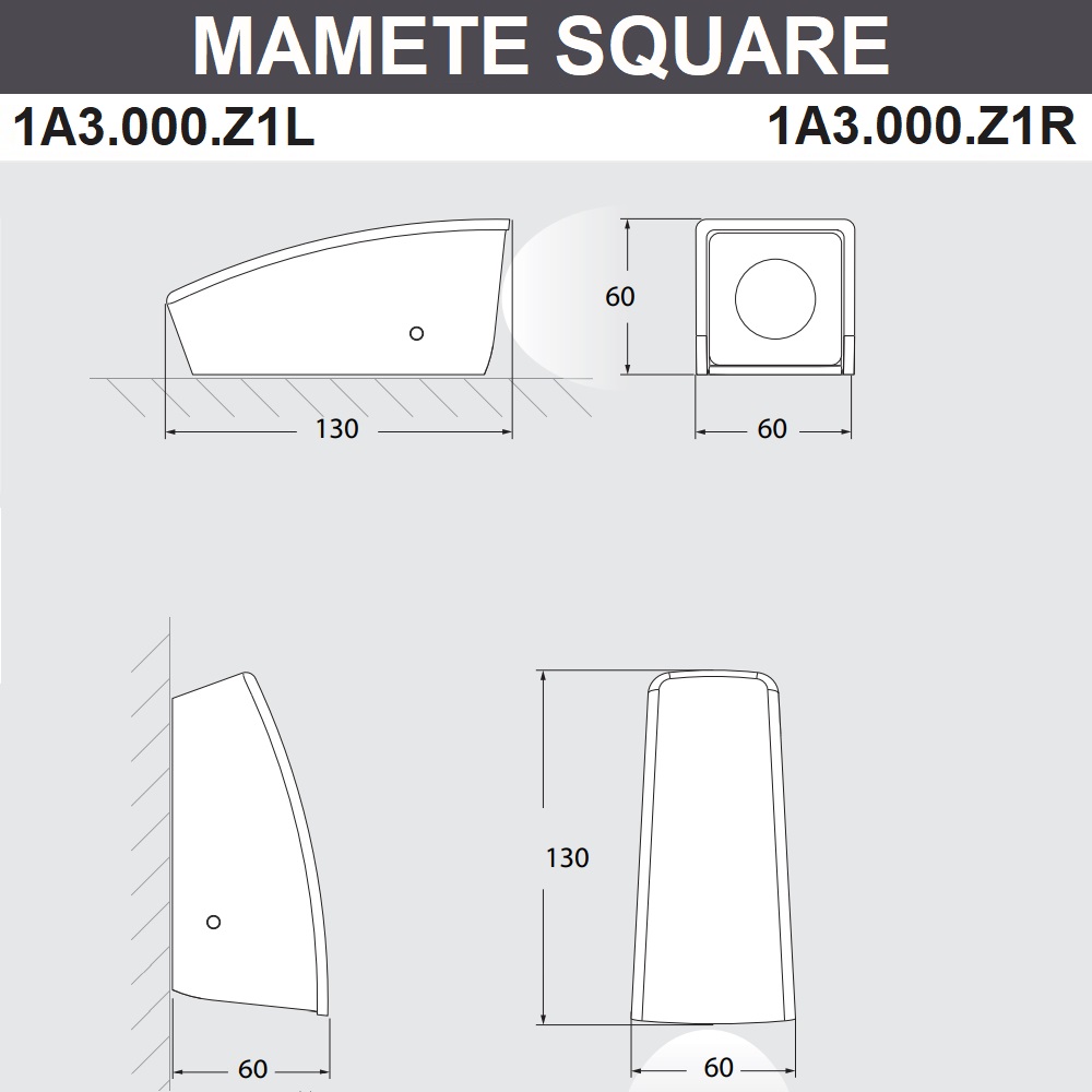 Уличный настенный светильник Fumagalli Mamete 1A3.000.000.AXZ1L