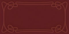 ETRURIA DESIGN ART DECO Vector Frame E Burgundy