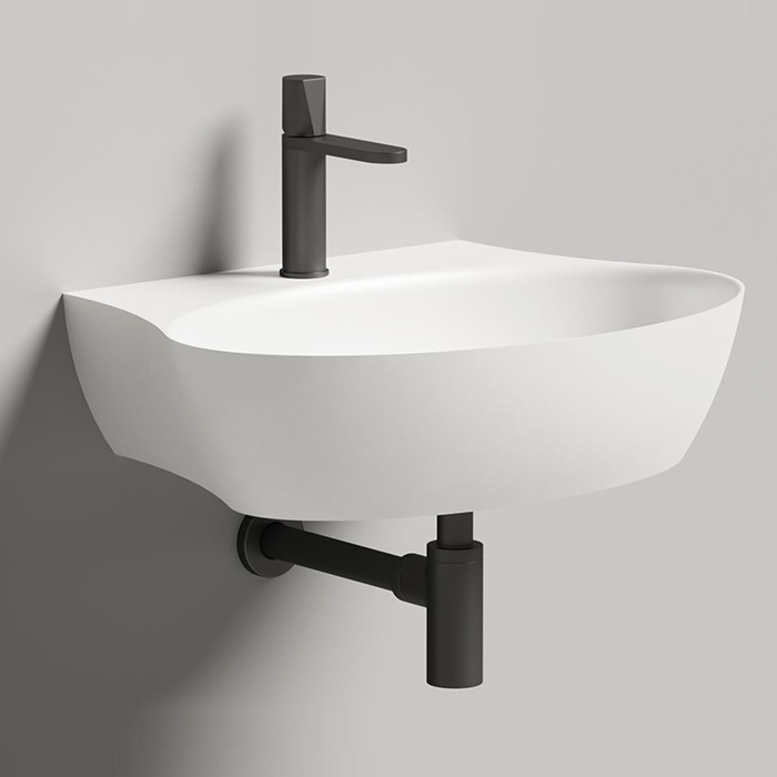 Salini Alda Wall 01 Раковина 58х45х15см., с 1 отв., материал: S-Sense, цвет: белый глянцевый