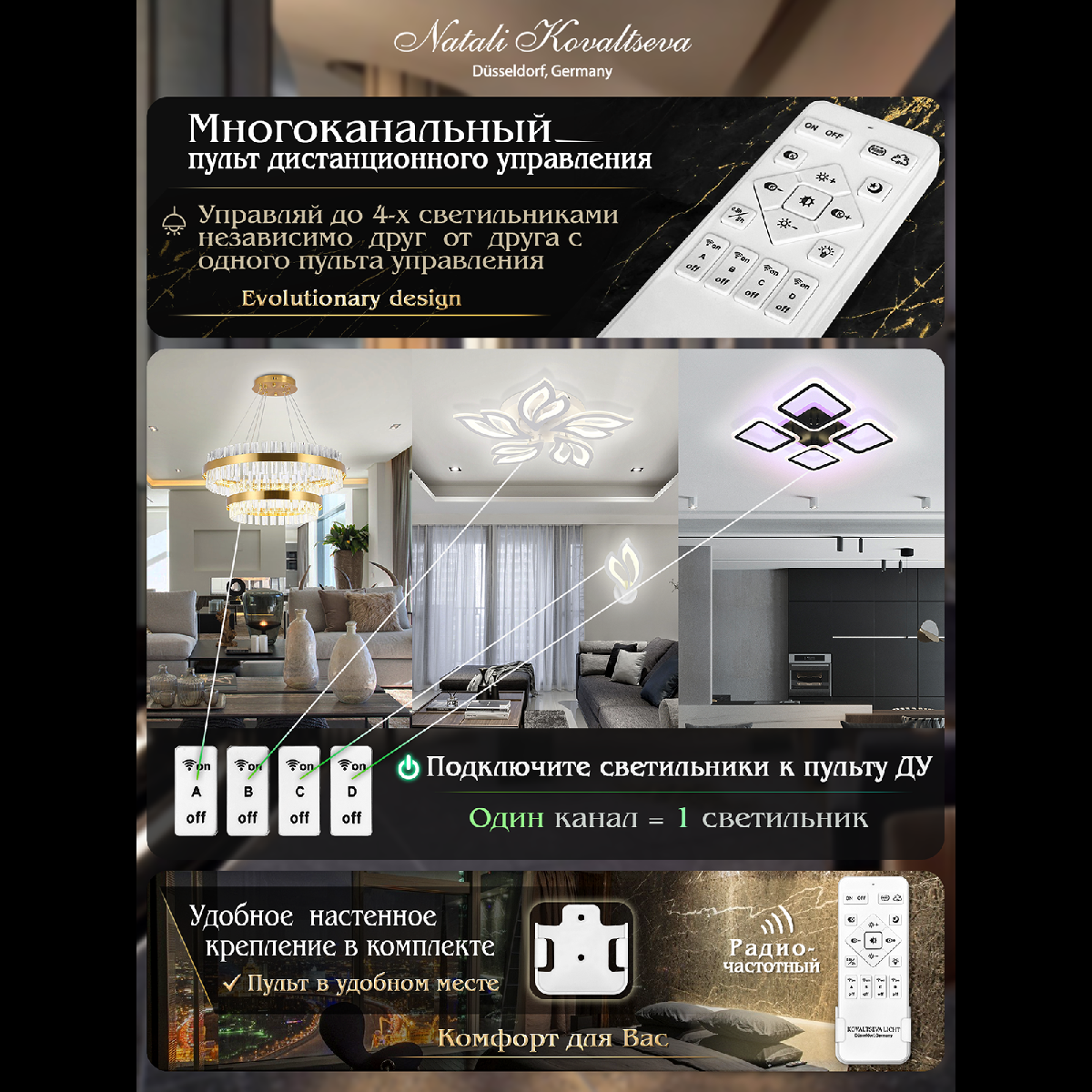 Потолочная люстра Natali Kovaltseva Sirius LED LAMPS 81162