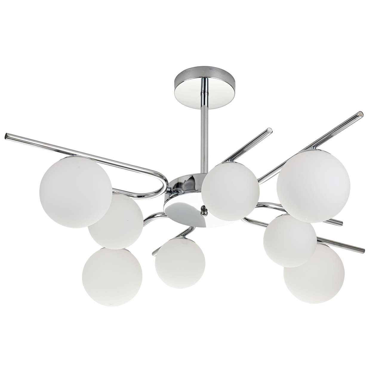 Люстра на штанге Escada Sphere 642/8P Silver