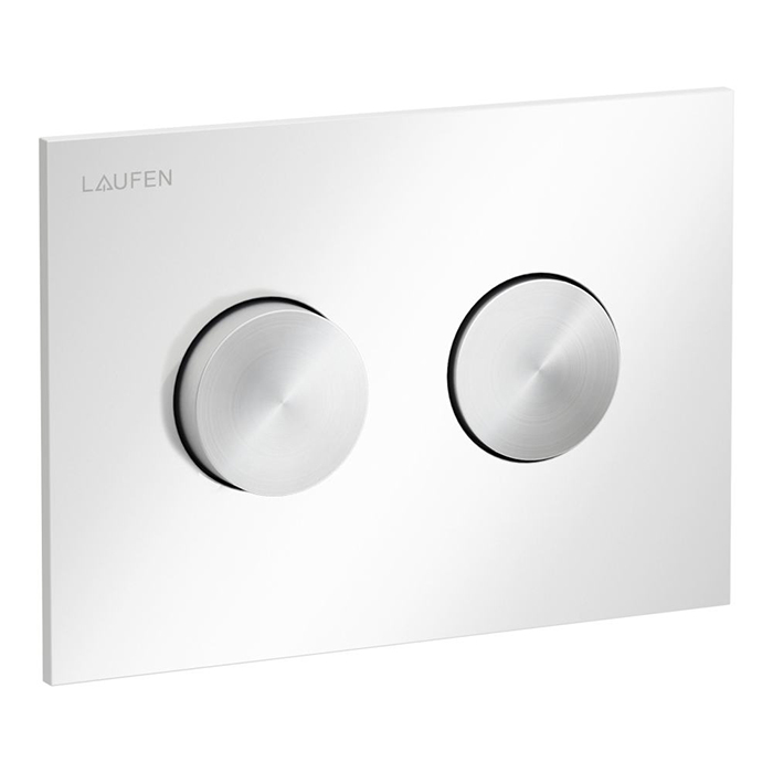 Laufen INEO GROOVE Клавиша смыва, панель: белый глянцевый, клавиши: PVD нерж. сталь матовая