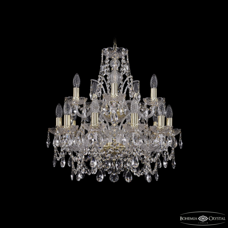 Подвесная люстра Bohemia Ivele Crystal 1411/10+5/195/2d G