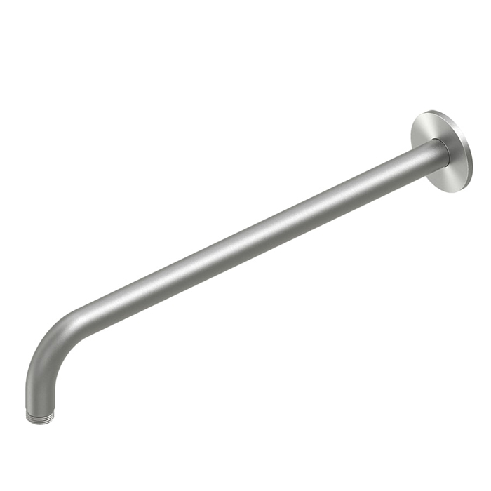 QuadroDesign Держатель верхнего душа, 40см, настенный, цвет: brushed stainless steel