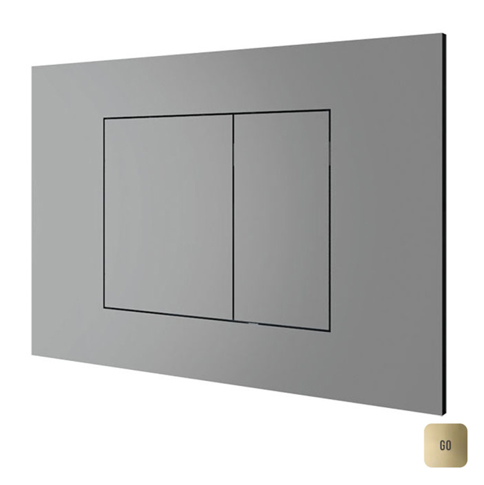 Almar WC Plate Клавиша двойного смыва, для инсталляций TECE и GEBERIT, цвет: Polished PVD Gold